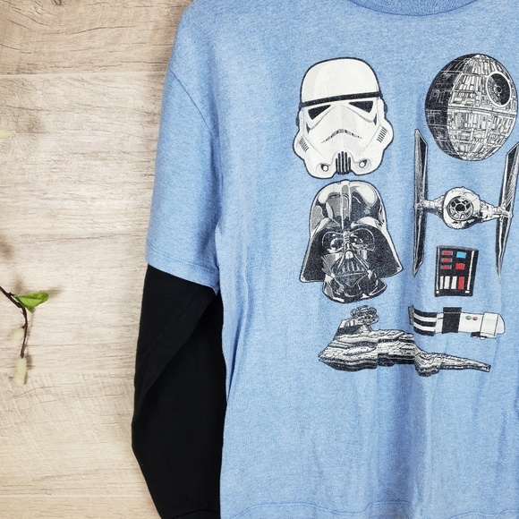 💞5/15$ Star Wars Boys Long Sleeve Tee - Picture 5 of 8